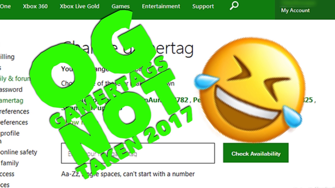 og gamertags not taken 2021 og gamertags not taken 2021