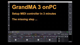 GrandMa3 onPC MIDI screenshot 3