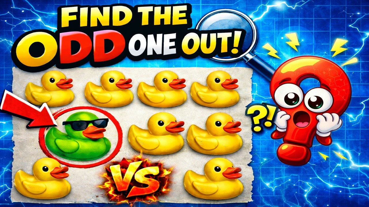 🕵️‍♂️ Can You Spot the Odd One Out? Challenge Your Brain