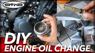 DIY 450 HIMALAYAN ENGINE OIL CHANGE - STEP BY STEP