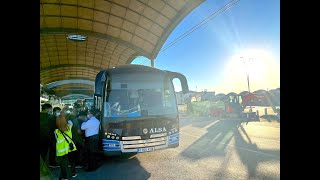 (4k)  Alicante Airport to Benidorm bus, stop,tickets,views and airport guidance🇪🇸