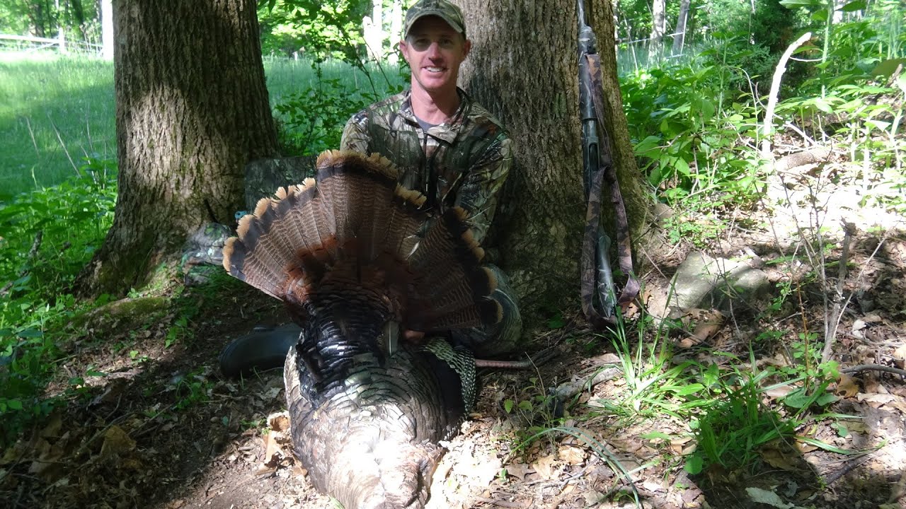 Woven fence saved his life! First turkey shot Tennessee turkey season