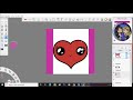 Tuto  comment dessiner un coeur kawaii