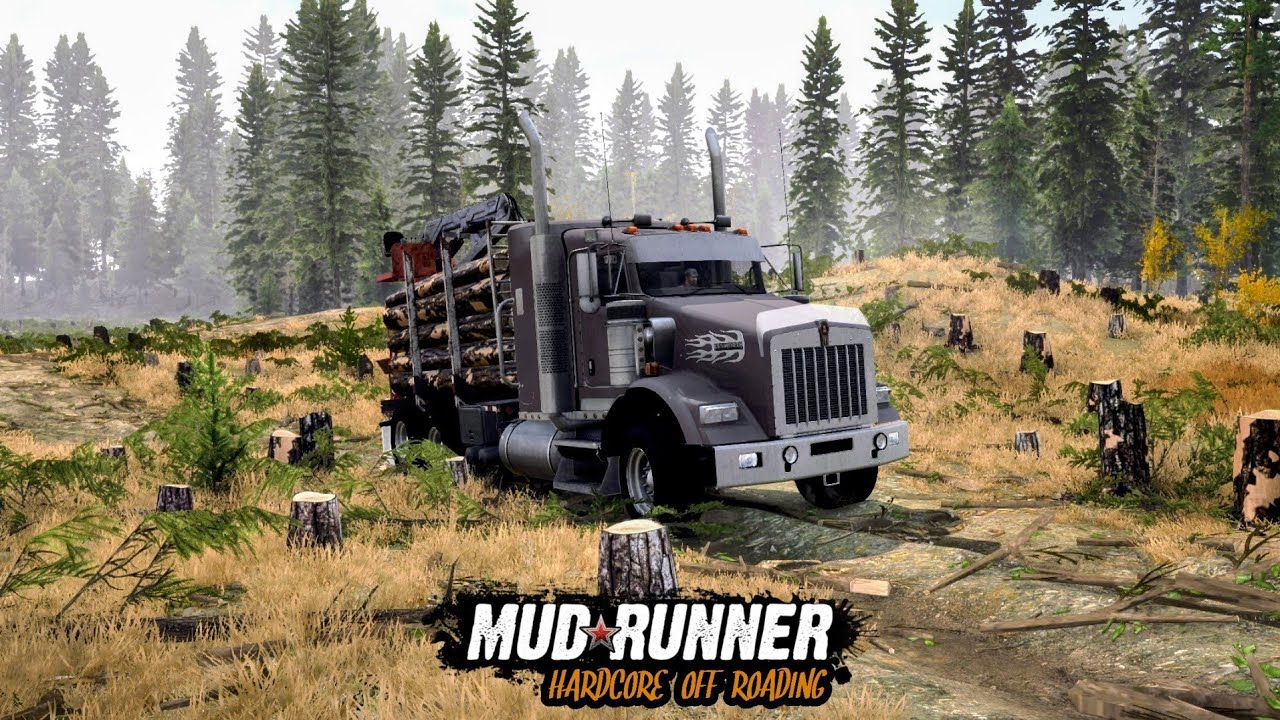 THIS OLD KENWORTH T800 LOG TRUCK IS STUCK & F*CKED! | Mudrunner
