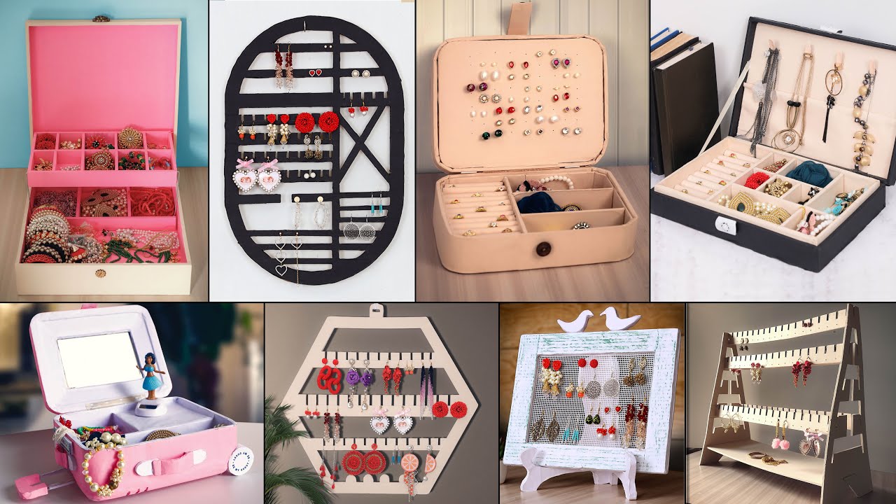 Caixa de armazenamento de joias DIY | Idéias para organização de joias