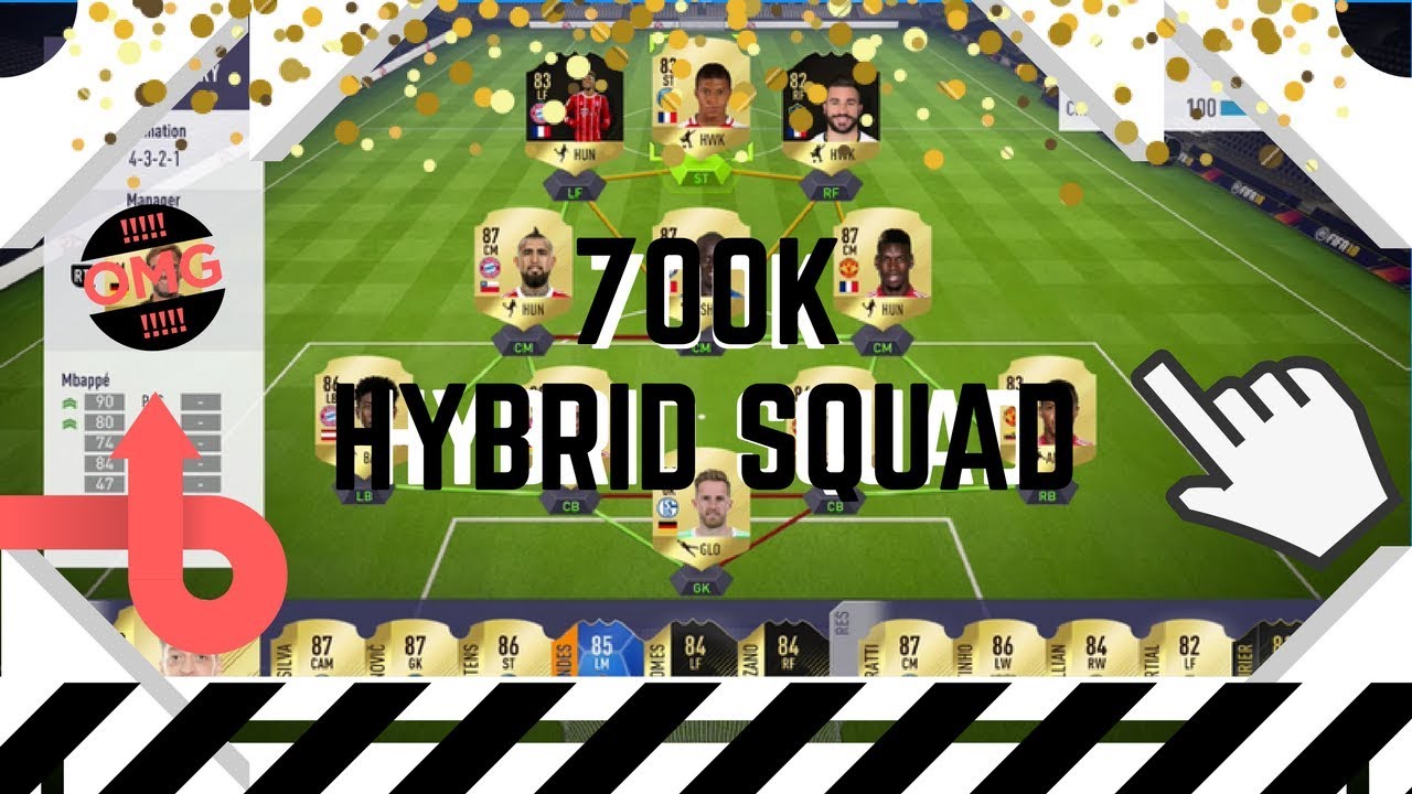 FIFA 18 - BEST 700K HYBRID SQUAD! - (BEST TEAM IN FIFA)