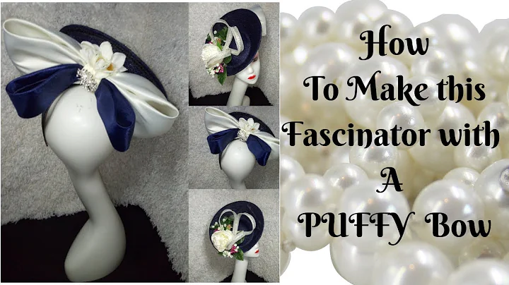 HOW TO MAKE A PUFFY BOW FASCINATOR. DIY Tutorial video on hat making