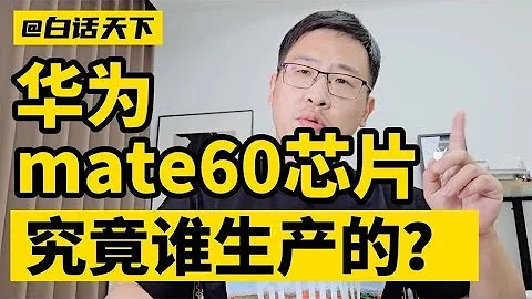 #華為mate60 芯片，究竟是誰生產的？#huawei #huawei5g 【白話天下】 - 天天要聞