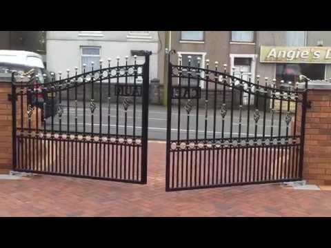 Reliance Fabrication :: Automatic Gate Opening System 180 degree move