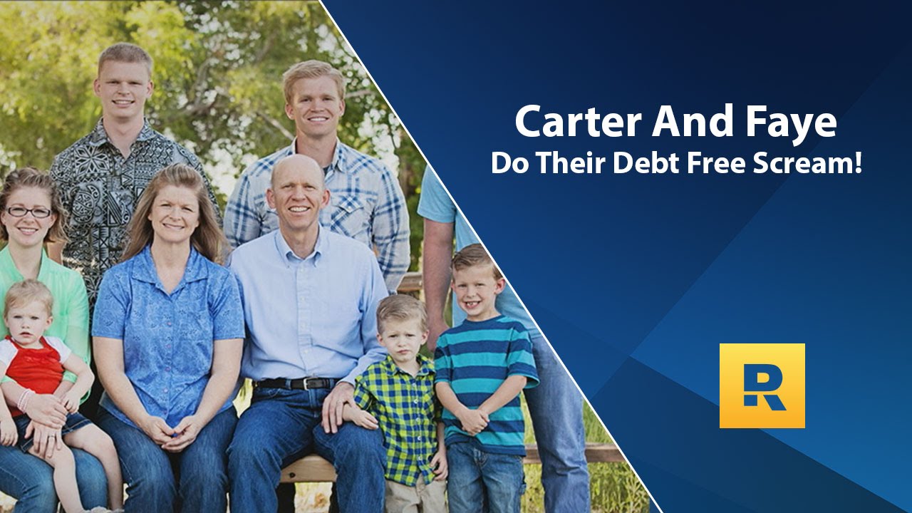 Carter And Faye Do Their Debt Free Scream!