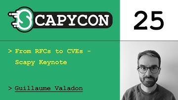 ScapyCon 25  - From RFCs to CVEs (Scapy Keynote) - Guillaume Valadon
