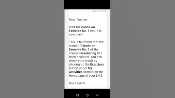 Freelancing Hands on Exercise 1 and Quiz 2 Result Announced Batch 7