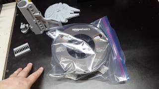 Amazon Basics brand Gray PLA 3D Printer filament review