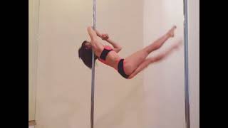 Elbow aka Junkie Grip Drop - @yana_katorcha(Pole Dance Trick)