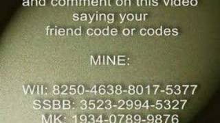 my super smash bros brawl code