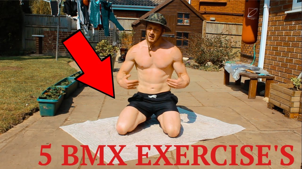 5 SIMPLE 6 PACK EXERCISES BMX WORKOUT YouTube