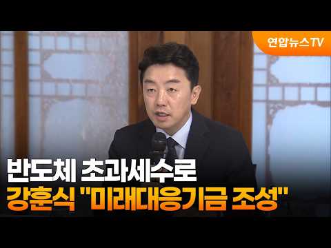 강훈식 "반도체 초과세수로 미래대응기금 조성" / 연합뉴스TV (YonhapnewsTV)