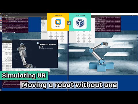 Simulating UR cobot on vmware virtual machine