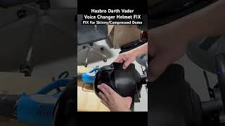 Darth Vader Helmet FIX for skinny/narrow dome (Hasbro voice changer helmet) #starwars #mods #DIY