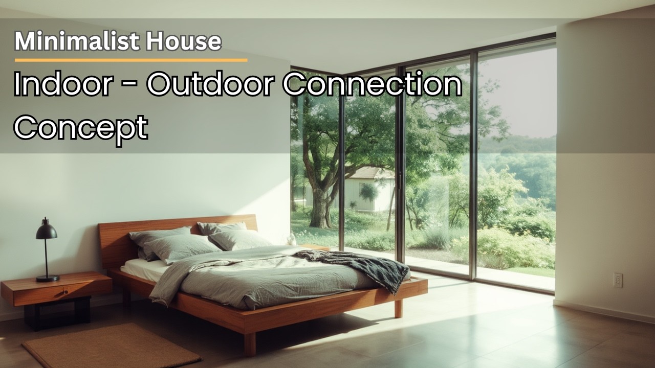 Indoor Outdoor Connection in a Minimalist Modern House - YouTube