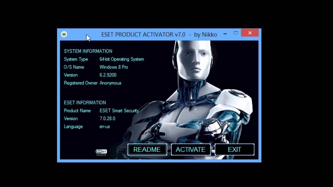 ESET Smart Security 9 Activation key + Lifetime Crack eset product activator