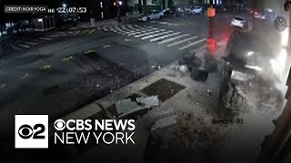 Video shows cars slam into Brooklyn yoga studio