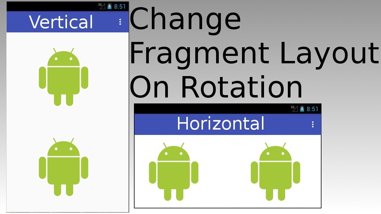 Android Studio - Change Fragment Layout On Rotation - YouTube