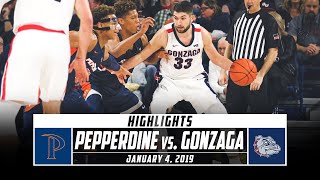 Pepperdine vs. No. 1 Gonzaga Basketball Highlights (2019-20) | Stadium