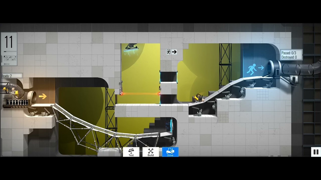Portal Bridge Constructor Puzzle 11 - YouTube