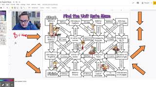Unit Rate Digital Maze - Google Slides