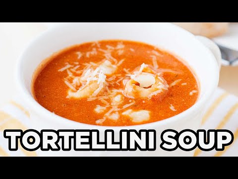 Easy Italian Tomato & Tortellini Soup - Quick Weeknight Meal