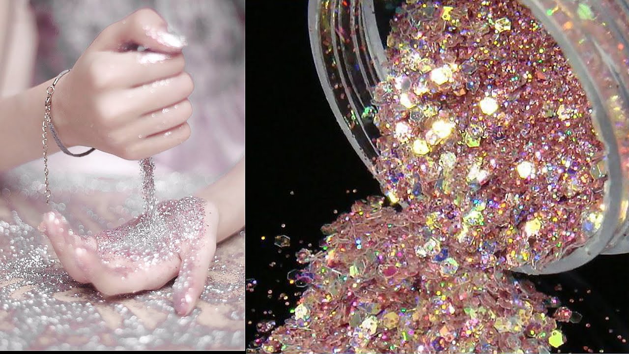 how to make glitter at home - DIY glitter sand / homemade glitter