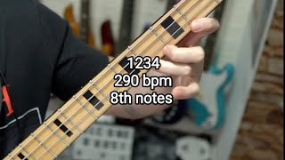 1234 290 bpm 8th notes