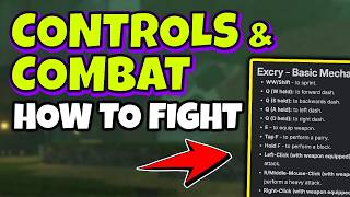 CONTROLS and COMBAT in EXCRY Roblox - How to Fight, Parry, and Win Guide