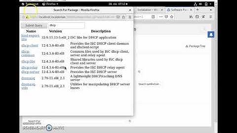 DHCP server install to CentOs using Webmin