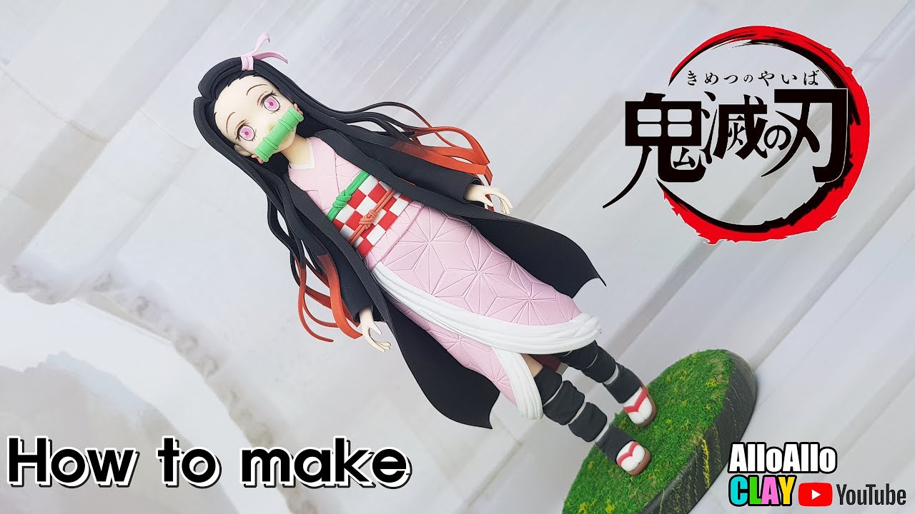 ปั้นโมเดล 3d  New Update  วิธีที่จะทำให้รูปอะนิเมะ/Demon Slayer:Kimetsu no Yaiba(Make nezuko)DIY