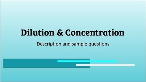 Dilution & Concentration | Calculations | PEBC Evaluating Exam | PEBCprep with San
