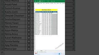 Mind-blowing Attendance Trick in Excel! 🤯 Stop doing it manually. 📉✅ #focusinguide #exceltips