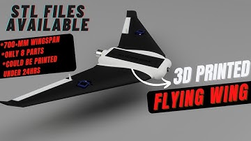 3D Printed Flying Wing FPV Drone (K+ FW8700)