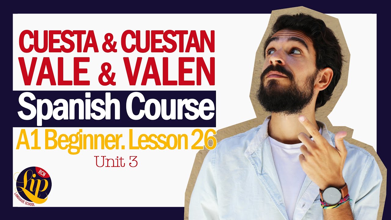 Cuesta/cuestan y vale/valen Video 26 YouTube