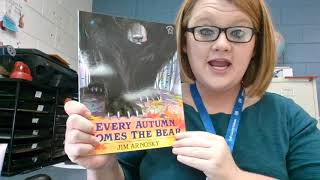Star Story Every Autumn Comes The Bear Author Jim Arnosky