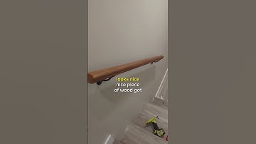 One handrail is in #diy #renovations  #handyman #construction #renovations #handrail #handrails