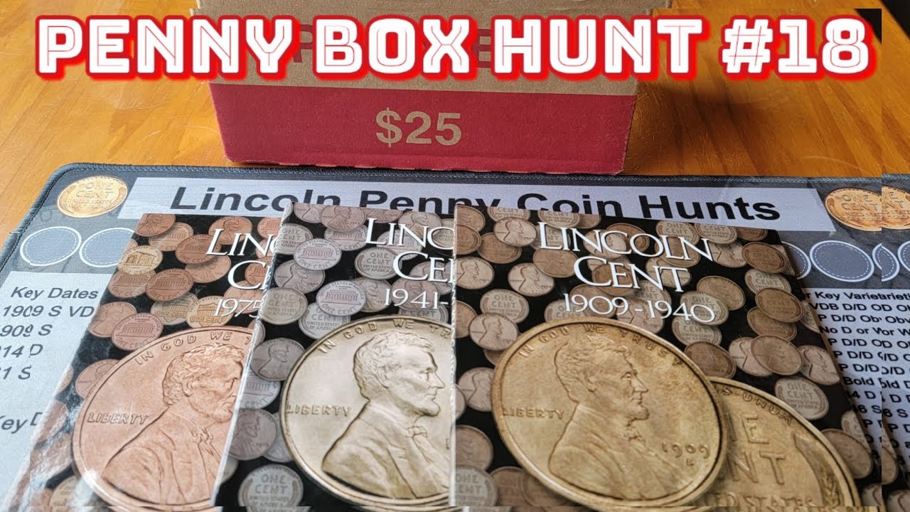 Coin Roll Hunting Pennies - Box #18 - YouTube
