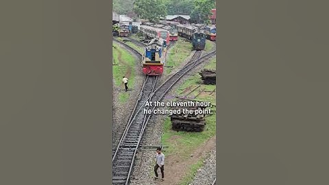 He saved a derailment! #railway #point #switch