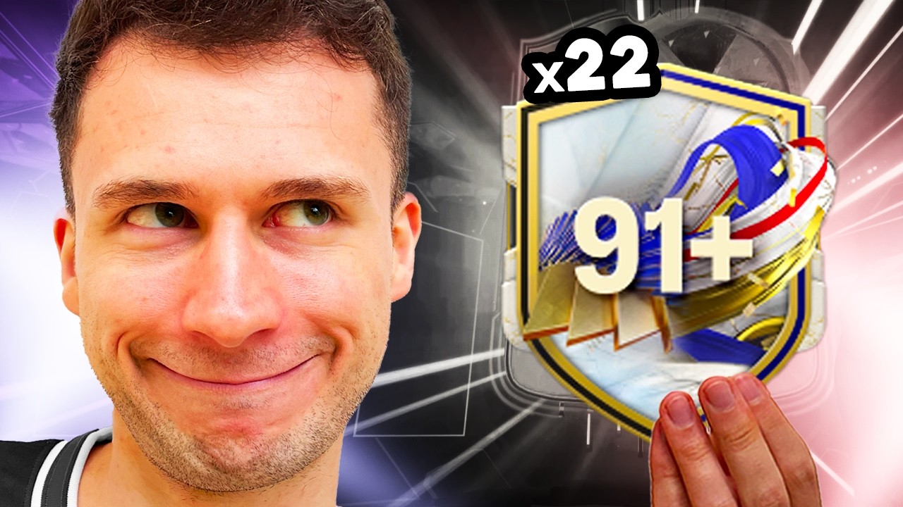 x22 PP DE ICON 91+ TIREI UM ICON QUE VALE QUASE 2 MILHÕES 🤑🤑 EA FC 24 ULTIMATE TEAM BR