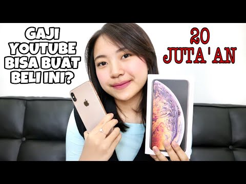 UNBOXING IPHONE XS MAX GOLD    INDONESIA