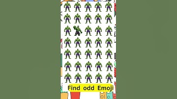 🎮 Spot the Odd One Out! 🧠  Emoji Puzzle Challenge #BrainTeaser #PuzzleFun #emoji #emojichallenge