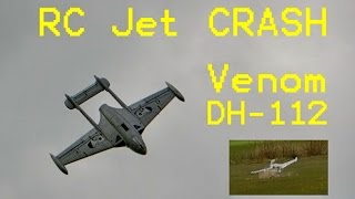 RC Jet CRASH !!! de Havilland DH-112 EDF Elektro RC Jet Deep Impact *1080p50fpsHD*