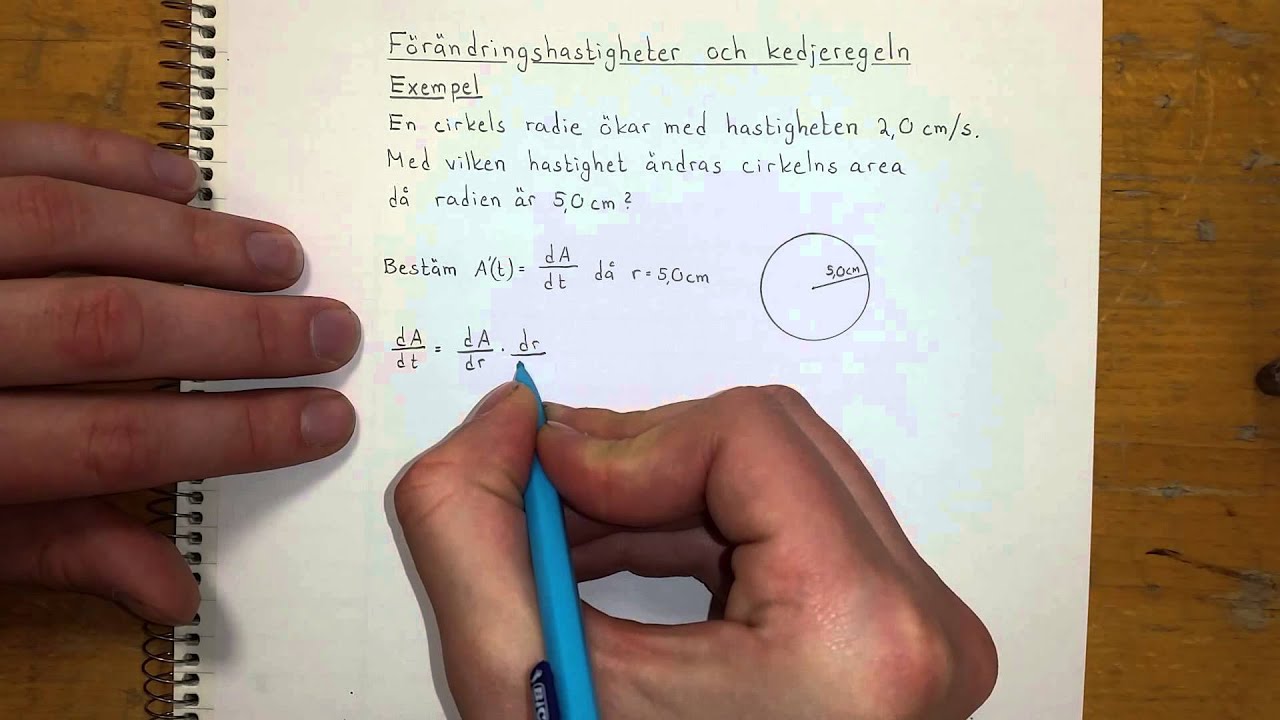 Ma5 Förändringshastigheter och kedjeregeln
