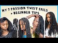 My DIY Passion Twist Struggles To Slay! | FOR BEGINNERS | Mini Twist W/ Pretwisted Hair | Nola Viva